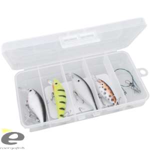 Kamasaki Universal Wobbler Set mit 4 Wobblers, 2 Vorfächern und einer Box - Angelköder