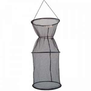 Oreel 33x80cm 3 karikás haltartó, fekete, függő, háló - Halvédelem