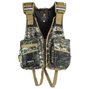 Jaxon horgász mellény több zsebbel, camo mintával - Horgász ruházat