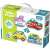 Trefl Baby Puzzle 4 v 1 Vozidlá, 8 dielov, kartónový puzzle pre batoľatá, s autom, vlakom, lietadlom a loďou