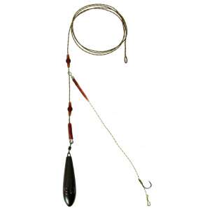 Komplett helikopter szerelék 90g ólommal, 35lb leadcore-al, 25lb előkével és szakállas horoggal - Bojli aprócikk