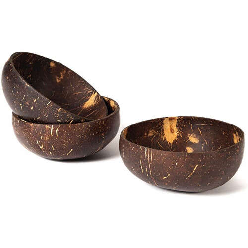 Kézzel Faragott Kókusztálak - 6 db - Különböző Méretek