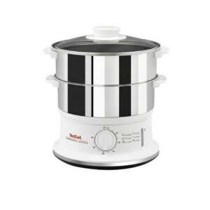Tefal Convenient Series 6L electric steamer, white, with two tiers and a glass lid - Tefal