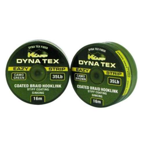 K-karp Dyna Tex Eazy Strip 35lb Camo Brown Bevonatos Fonott Előkezsinór 16m