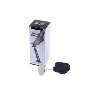 100 db cserélhető csiszolópapír elektromos lábkeményedés eltávolítóhoz, #240 szemcseméret - Műköröm csiszológép kiegészítő