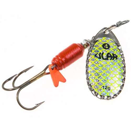 Ular 12g Ezüst/Zöld Forgó Villantó Horgászcsali