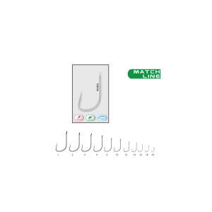 Match Line horgász horog 16-os méretben - Feeder & pontyozó horog