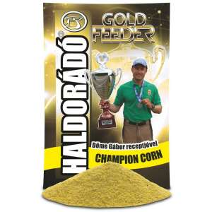 Haldorádó Gold Feeder Champion Corn, prémium minőségű kukorica alapú haleleség pontyhorgászatra - Morzsa