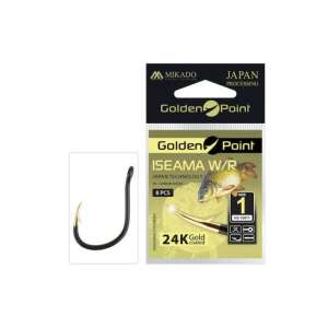 Mikado Golden Point Iseama W/R méretű horgászhorgok, 8 darabos csomag - Feeder & pontyozó horog