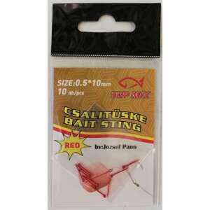 Top Mix piros csalitüske, 0.5x10mm, 10 db - Horgászati aprócikk & kiegészítő