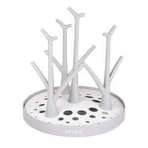 Akuku cumisüveg szárító, összeszerelve, szürke színben, BPA mentes - Akuku