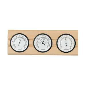Barometerkombination mit Thermometer und Hygrometer, Holzrückseite 203977
