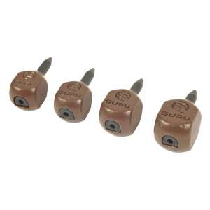 Guru Inline Lead 1/3oz - 9g, 4 darabos csomag, barna, négyzet alakú, feeder horgászatra - Guru