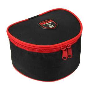 Reiva orsótartó táska, fekete piros szegéllyel, zárt - Orsótartó táska