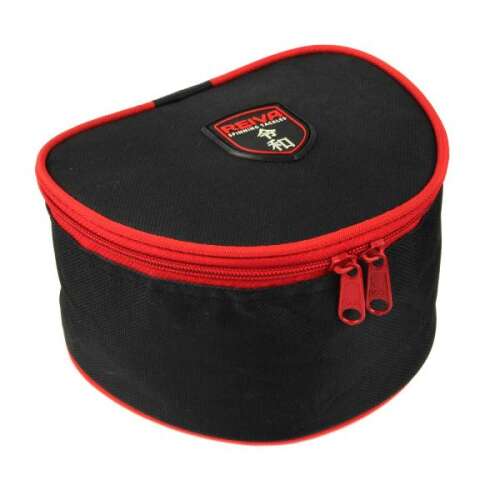 Reiva orsótartó táska, fekete piros szegéllyel, zárt