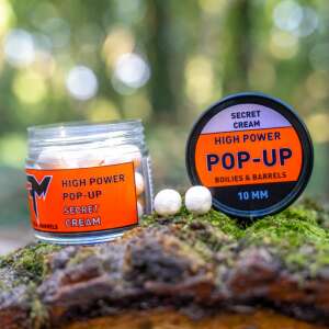 Feedermánia High Power Pop-Up Boilies & Barrels 10mm Secret Cream - PopUp