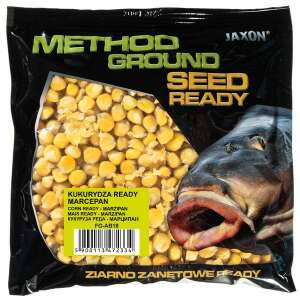 Jaxon Method Ground Seed Ready Kukorica Marcipán, 500g-os csomagolásban, készen a horgászatra - Magmix