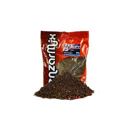 Benzarmix Turbo Method ponty etetőanyag, 800g, Csípős-Kolbász ízű - Horgász morzsa