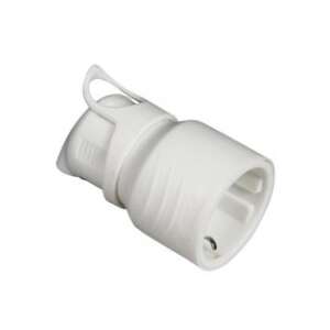 Commel 291-101 Lapos földelt dugó 16A, ferde nézet - Lámpa & Világítás