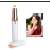Eyebrow trimmer, eyebrow shaper, eyebrow hair remover, rose gold, white, compact, cordless, battery operated, LED light