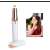 Eyebrow trimmer, eyebrow shaper, eyebrow hair remover, rose gold, white, compact, cordless, battery operated, LED light