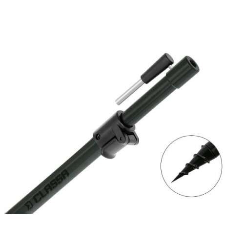Delphin CLASSA Stick 32-50cm horgászbot tartó, fekete, csavarozható heggyel - Horgász leszúró