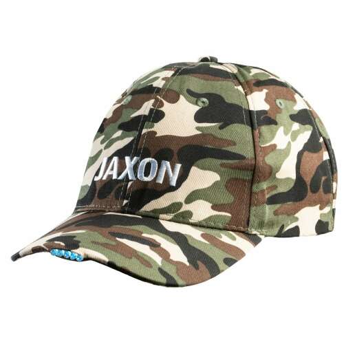 Jaxon cap with flashlight - camouflage(light) 5 led 2xcr2032 included baseball sapka