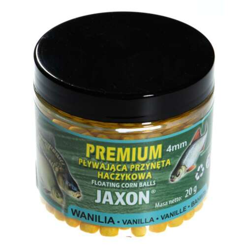 Jaxon Premium úszó kukorica golyók 4mm vanília 20g horgászcsali