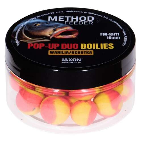 Jaxon Pop-Up Duo Boilies Method Feeder Vanília/Véreskukac 16mm 40g - PopUp