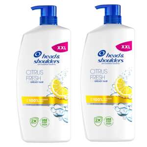 2 Pack Head & Shoulders Citrus Fresh Anti-Dandruff Shampoo for Greasy Hair, 800ml each - Shampoo