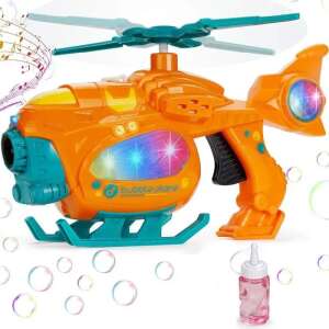 Buborékfújó, helikopter ,világít ,zenél, sárga