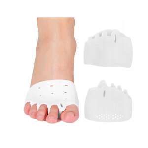 Fehér szilikon lábujjszeparátorok bütyök, kalapácslábujjak és átfedő lábujjak esetén - Ízületi rögzítő