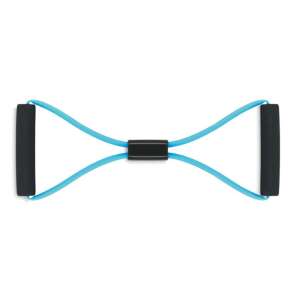 Синя лента за съпротива с пяна дръжки, за упражнения за ръце и крака - Обучение вкъщи