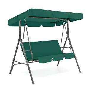 Serenita zielona huśtawka ogrodowa z baldachimem, wygodne miejsce do siedzenia na zewnątrz - Łóżko huśtawka i krzesło huśtawka