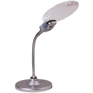 Levenhuk Zeno Desk D5 nagyító LED világítással, rugalmas nyakkal és széles talppal - Levenhuk