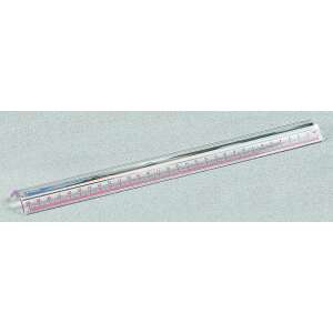 2.5x magnifying ruler, 30cm long, for reading small text - Magnifying glass