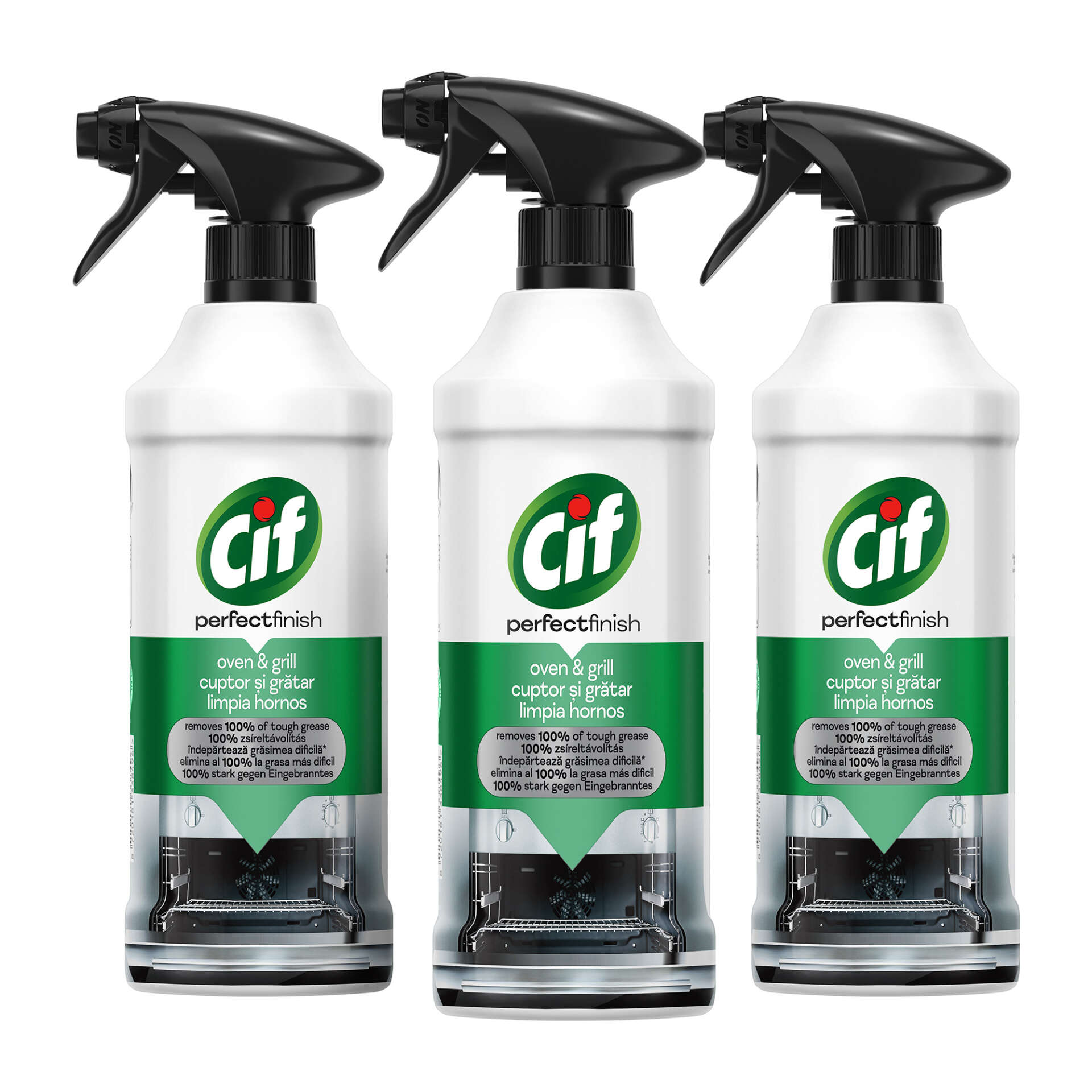 Cif Perfect Finish Spray Sütő&Grill 3x435ml