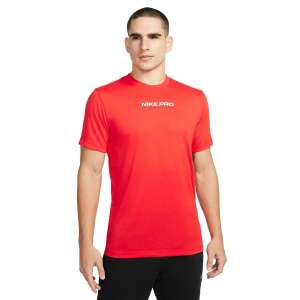 Nike Pro Dri-FIT T-shirt for men, red color, with Nike Pro logo on the chest - Nike