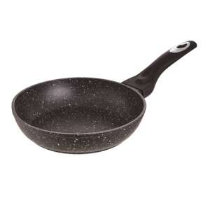 Tigaie Bergner 20cm cu strat de marmură, neagră - Bergner
