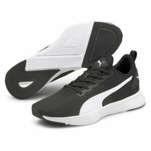 Puma Flyer Runner Mesh Men's Running Shoes - Black and White - Puma