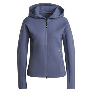 Adidas Z.N.E. Women's Full Zip Hoodie - Navy Blue - Adidas Women's Sweater