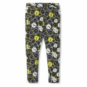 Colanți Puma x Smiley World AOP pentru copii, negri, 846977 01