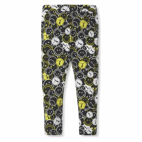 Colanți Puma x Smiley World AOP pentru copii, negri, 846977 01 131376018