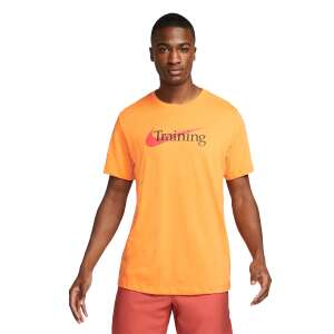 Nike Training T-shirt for men, orange, Dri-FIT technology, short sleeves - Nike