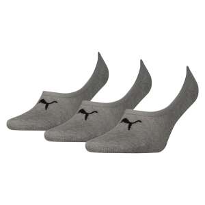 3-pack Puma Footie unisex no-show socks in grey - Puma