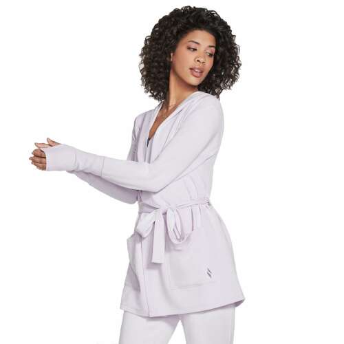 Skechers Női Mindennapi Öves Kapucnis Felső, lila, M méret