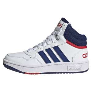 Adidas Hoops 3.0 Mid K white blue red basketball shoes for kids - Fashion & Clothing