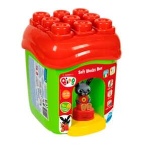  Clementoni Clemmy Baby vödrös puha Építőkocka készlet - Bing 15db 35247840 Fejlesztő játékok babáknak - Lány
