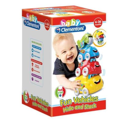 Clementoni Jucărie de construcție a abilităților pentru copii - Vehicule 4pcs