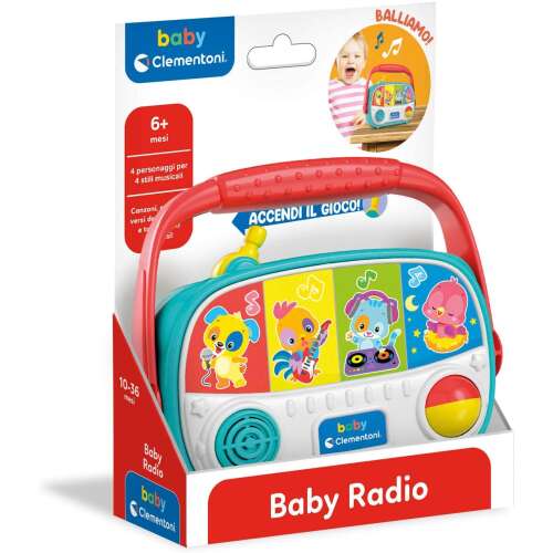  Clementoni Baby Radio cu efecte de sunet și lumină #blue-red
